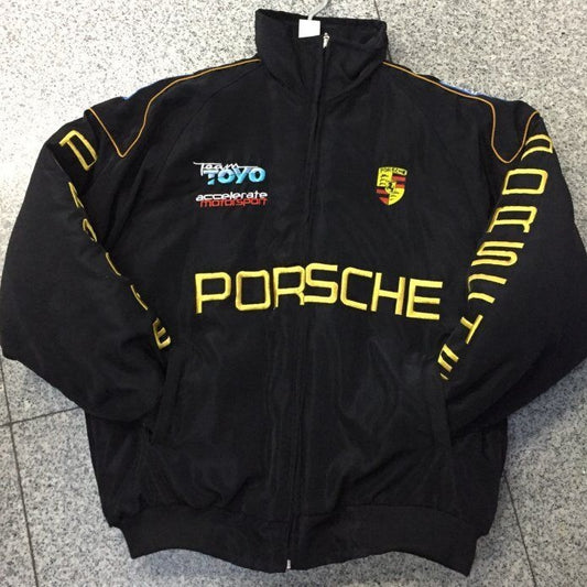 F1レーシングジャケット - ビンテージスタイル刺繍アウターウェア