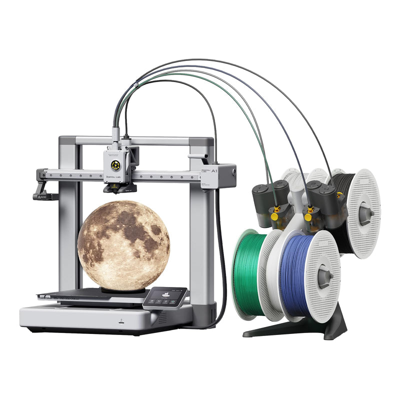 Bambu Lab A1 3D Printer, Support Multi-Color 3D Printing, High Speed & Precision, Full-Auto Calibration & Active Flow Rate Compensation, ≤48 dB Quiet FDM 3D Printers 256 * 256 * 256mm³ Build Volume