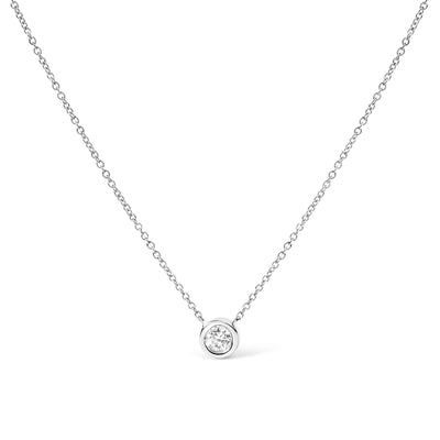 14K Gold Lab Grown Diamond Modern Bezel-Set Solitaire 16