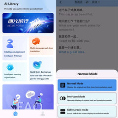 Wireless Bluetooth AI Real-time Language Translation Earphones 144 Languages Ear Hanging Headphone Translator For Busine